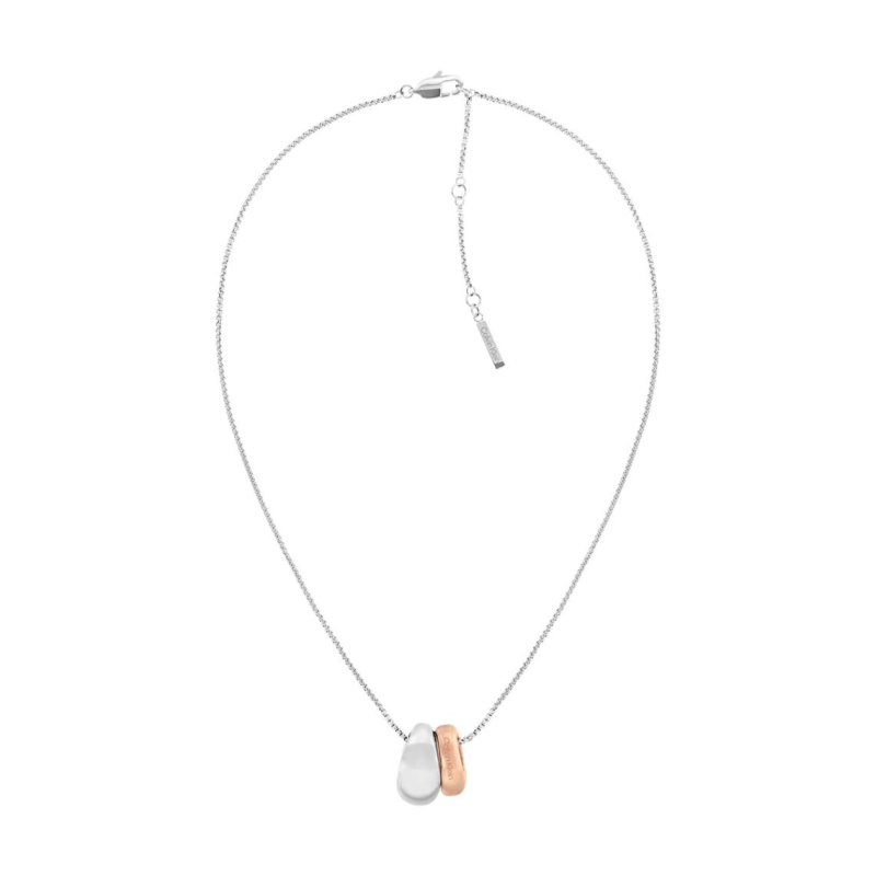 Calvin Klein - Collier Femme Calvin Klein Refine acier et pendentif bicolore 35000610 Calvin Klein - Collier Femme Calvin Klein Refine acier et pendentif bicolore 35000610