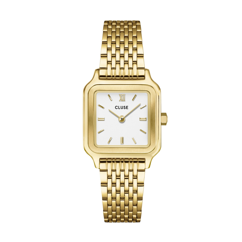 Cluse - Montre femme Gracieuse Petite CW11815 Boîtier Carré Doré Acier Cluse - Montre femme Gracieuse Petite CW11815 Boîtier Carré Doré Acier