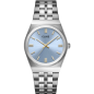 Cluse - Montre femme Retro 70s Boîtier Argenté Cadran Bleu Clair CW35102