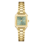Cluse - Montre femme Gracieuse Sage Green Boîtier Carré acier doré CW11909