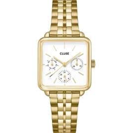 Cluse - Montre homme La Tétragone Multifonction Cadran Carré Style Androgyne CW13804