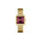 Cluse - Montre femme La Tétragone Dorée  Cadran bordeaux Boîtier Carré CW10314