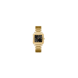 Cluse - Montre femme La Tétragone Dorée CW11906 Cadran Noir Boîtier Carré