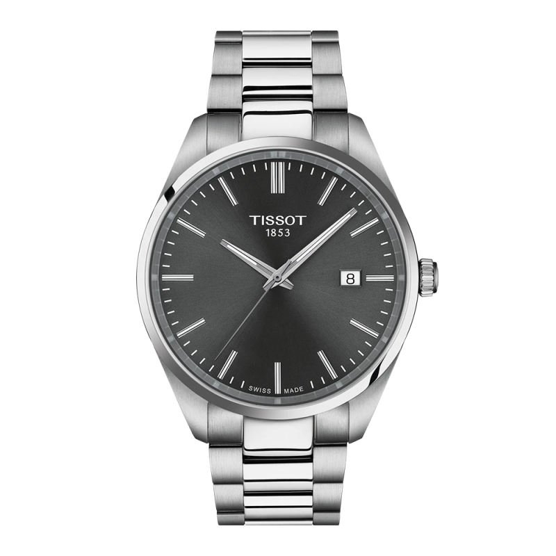 Tissot - Montre homme PR 100 Quartz Boîtier Acier 316L Étanchéité 10 Bar T1504101108100