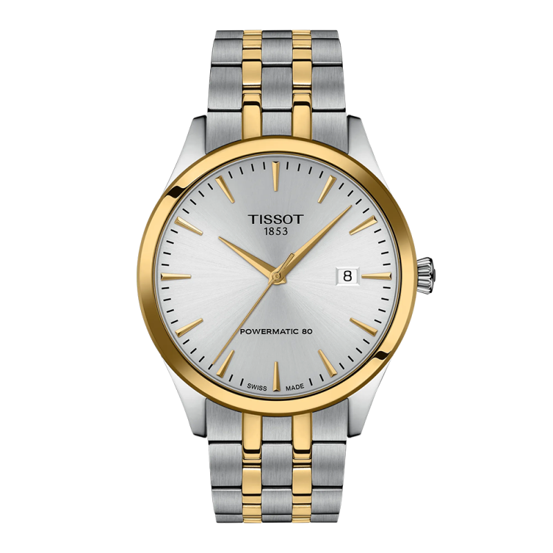 Tissot - Montre homme Classic Dream Automatique Powermatic 80 PVD Or Jaune T1584072203100
