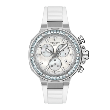 Tissot - Montre femme T-Race Chronograph 38 mm Acier T1418179711100