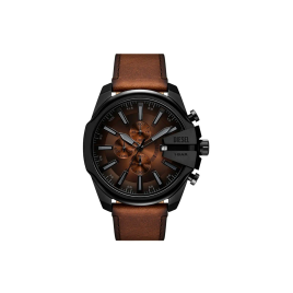 Diesel - Montre homme Mega Chief Slim DZ4692 Chronographe  Cadran Marron