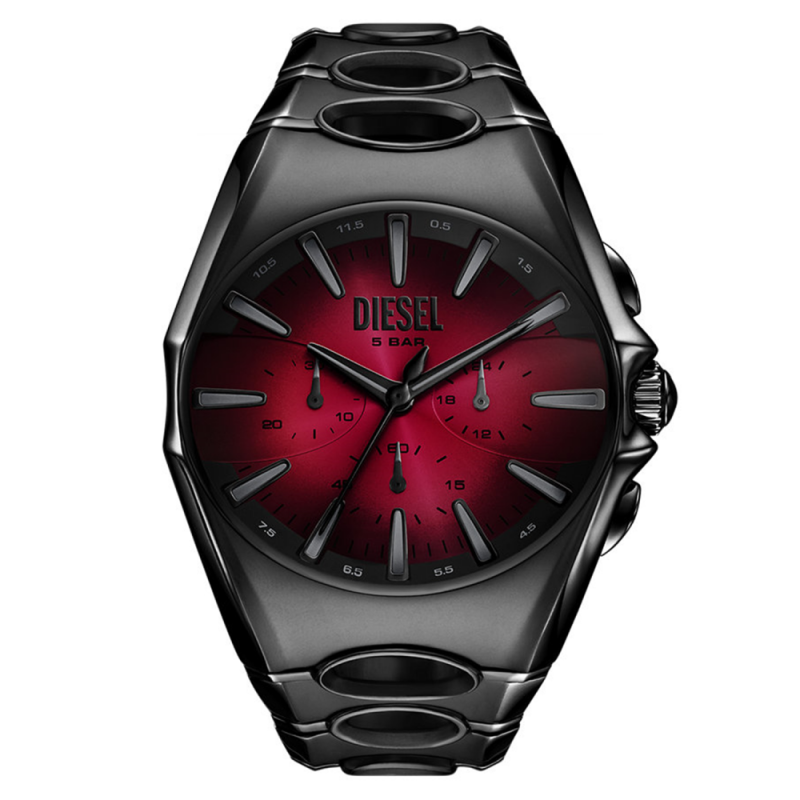 Diesel - Montre homme D-Curve DZ4696 Chrono acier bracelet acier noir Diesel - Montre homme D-Curve DZ4696 Chrono acier bracelet acier noir