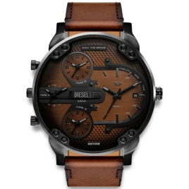 Diesel - Montre homme Slim Mr Daddy DZ7492 Homme Cadran Marron Bracelet Cuir