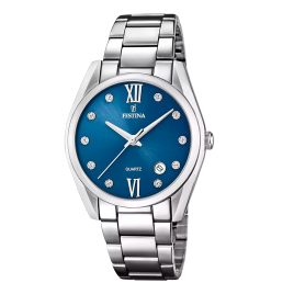 Festina - Montre Femme Cadran Bleu et dateur F16790/C