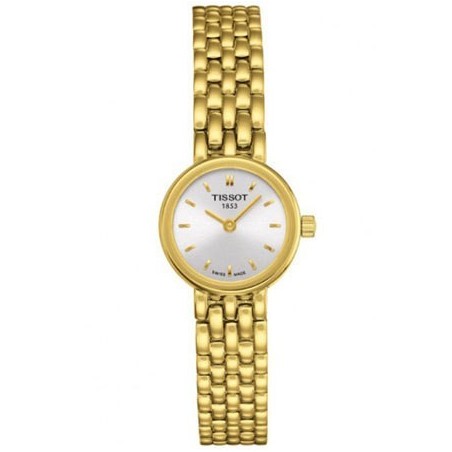 Tissot - Montre Femme Cadran blanc - Bracelet acier PVD doré - Ref T0580093303100