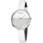 Montre Femme Calvin Klein Rise K7A231L6 Bracelet Cuir blanc