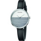 Montre Femme Calvin Klein Rise K7A231C3 Bracelet Cuir Noir