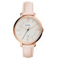 Montre Femme Fossil Blush Jacqueline Acier Cuir Rose - ES3988 Montre Femme Fossil Blush Jacqueline Acier Cuir Rose - ES3988