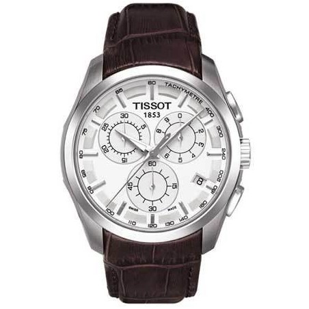 Montre Homme Tissot Couturier Chronograph Blanc - T0356171603100