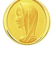 Médaille vierge or 9ct jaune